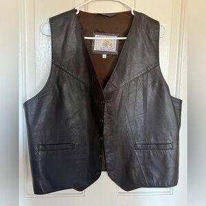 Vintage Genuine Leather Vest